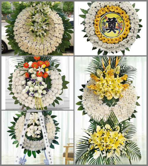 广东梅州市五华县安流镇青江村花圈速递